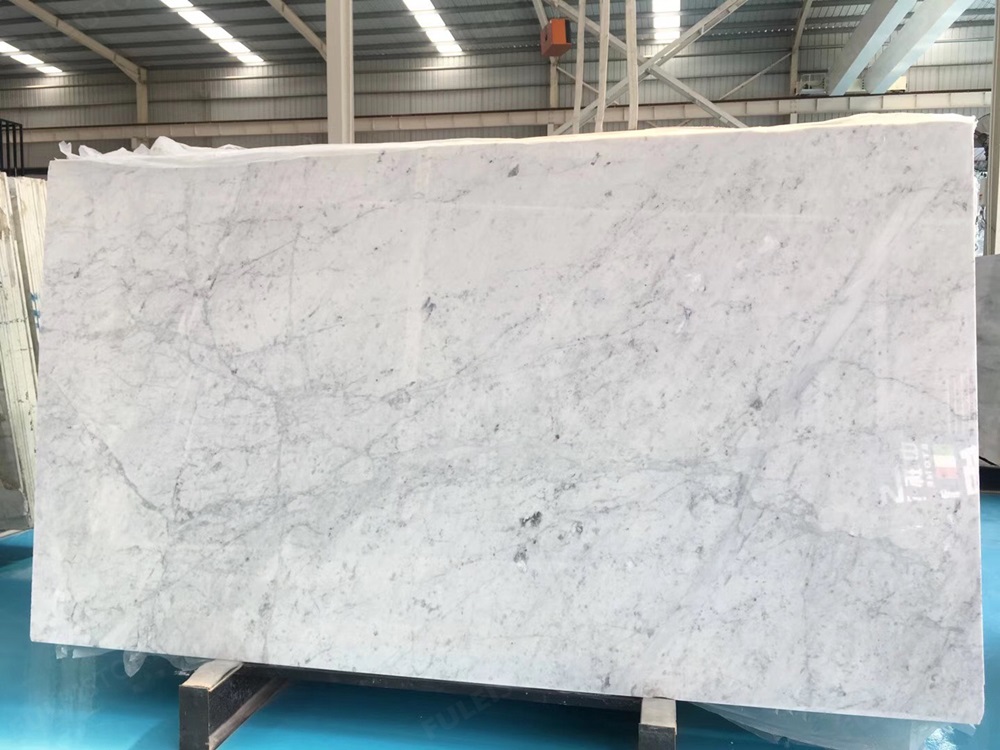 Bianco Carrara white marble slab