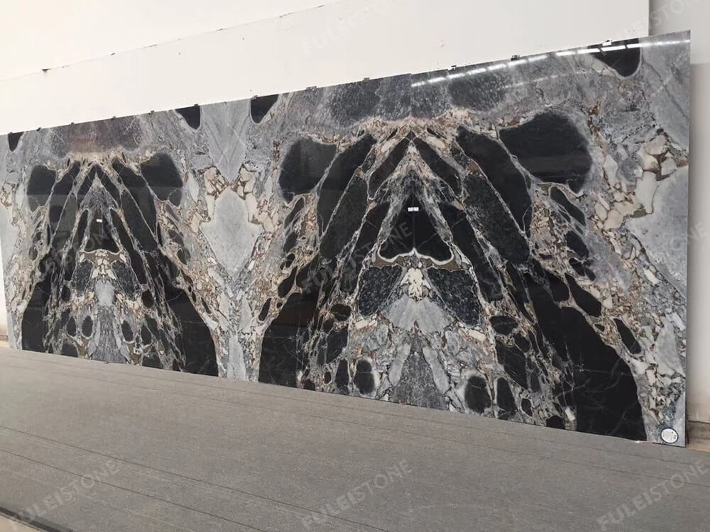 Cosmic Black Marble Wall Cladding Tiles