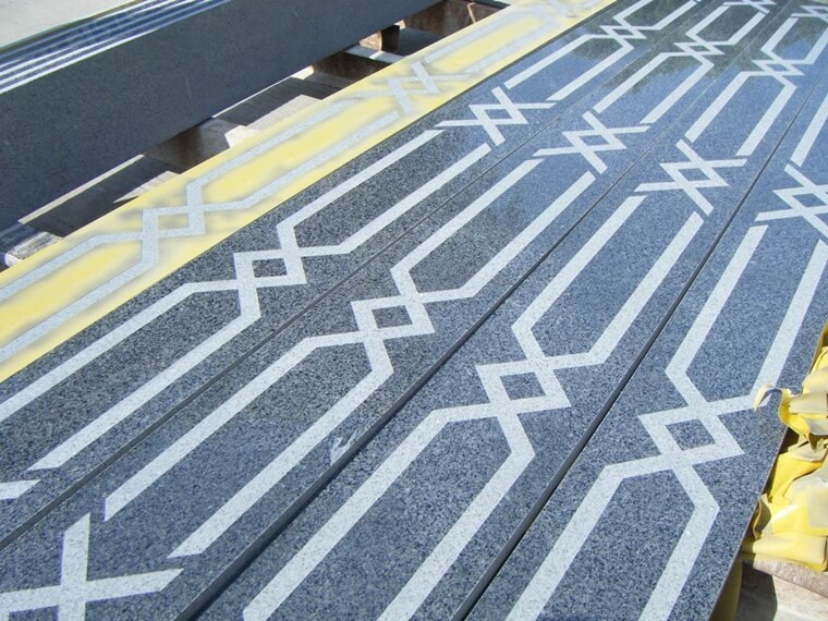 G654 granite tile with line