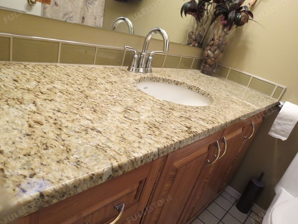 Giallo Ornamental Granite Bathroom Vanity Tops