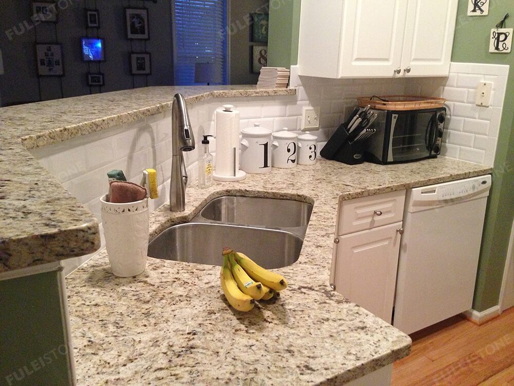 Giallo Ornamental Granite Kitchen Countertops