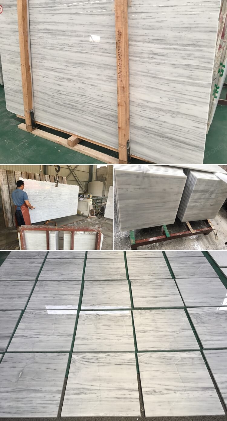 Kavala Marble tile in factory