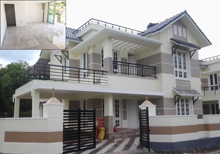 White Marble Flooring Project