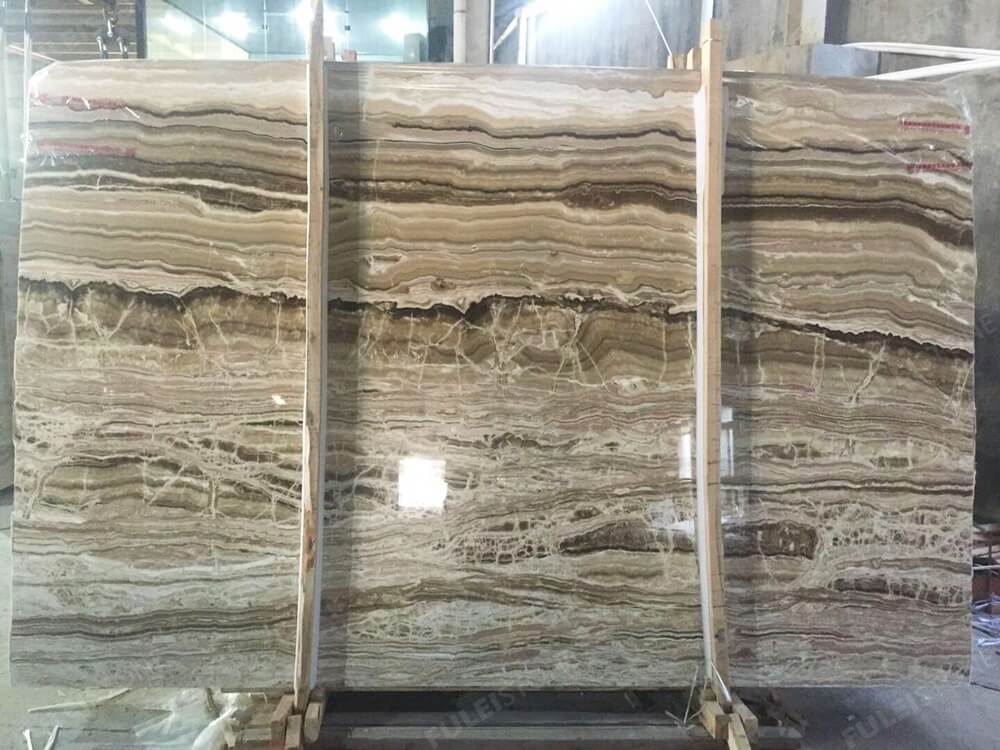 Wooden Onyx Slab