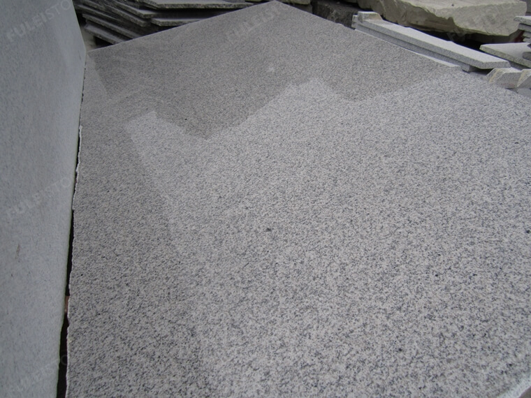 rough grey granite slab