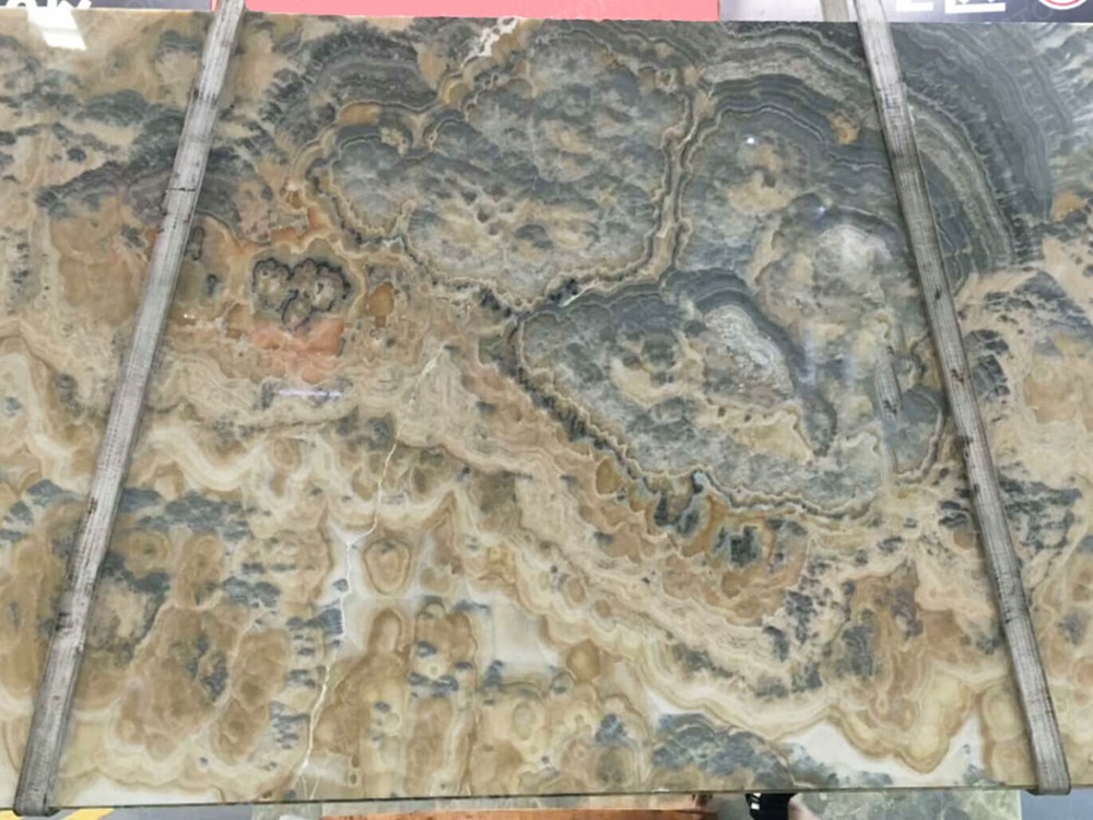 Bubble Grey Onyx Slab