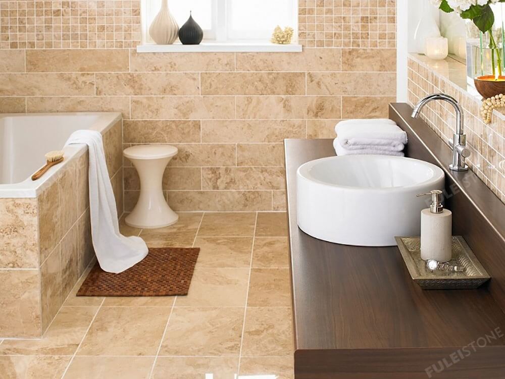 Crema Cappuccino Marble Bathroom Decoration