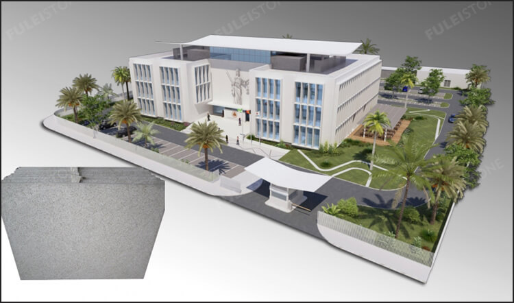 Pearl White Granite for Ministry Judicial Project in East Timor