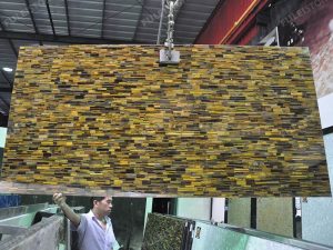 Tiger Eyes Gemstone Slab