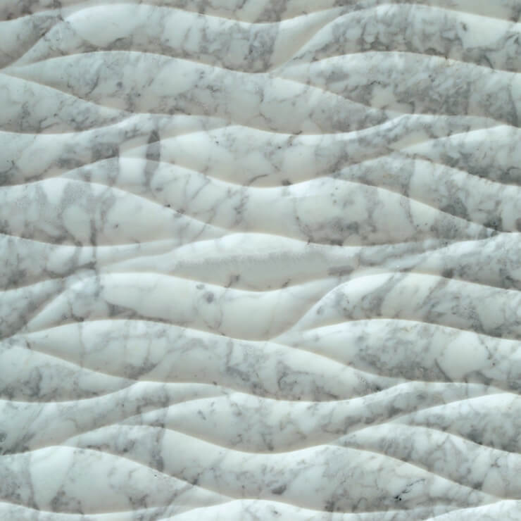 3D Carven White Marble Tile Style (3)