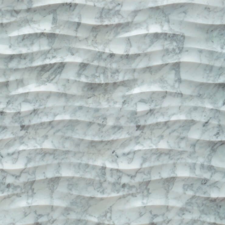 3D Carven White Marble Tile Style (5)