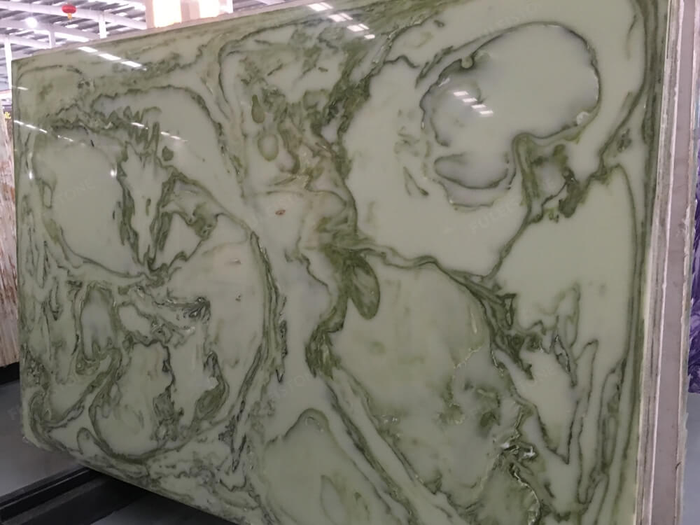 Green Artificial Onyx Slab
