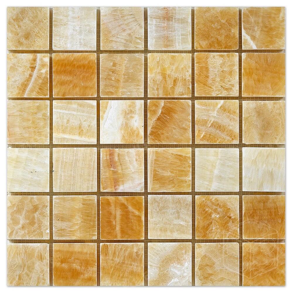 Honey Onyx Marble Mosaic Tile