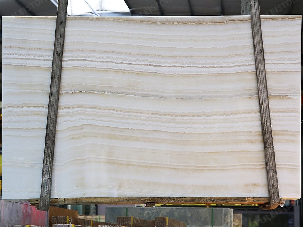 Inventory No.OHNJ-135 Ivory Onyx Slabs