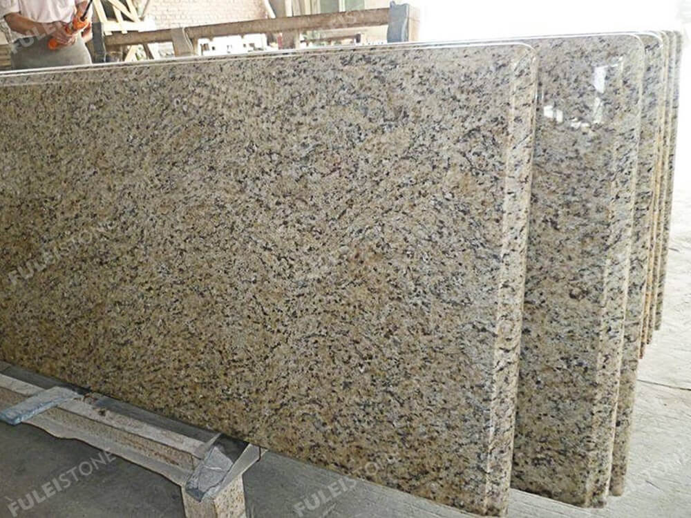 Polished Giallo Ornamental Granite Kitchen Countertops