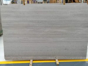 Polished White Wood Marble Slab
