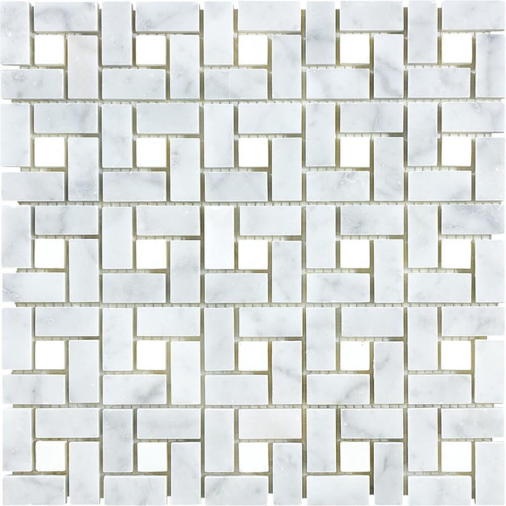 Carrara Pinwheel Marble Natural Stone Mosaic Tile