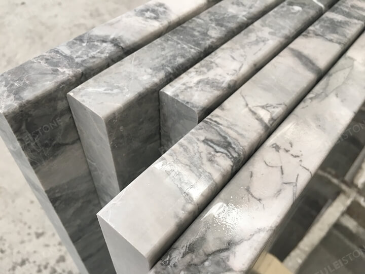 3cm Super White Quartzite Polished Edge