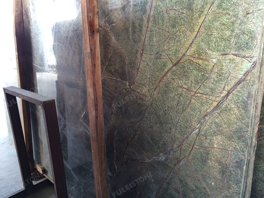 Rainforest Green Marble Slab