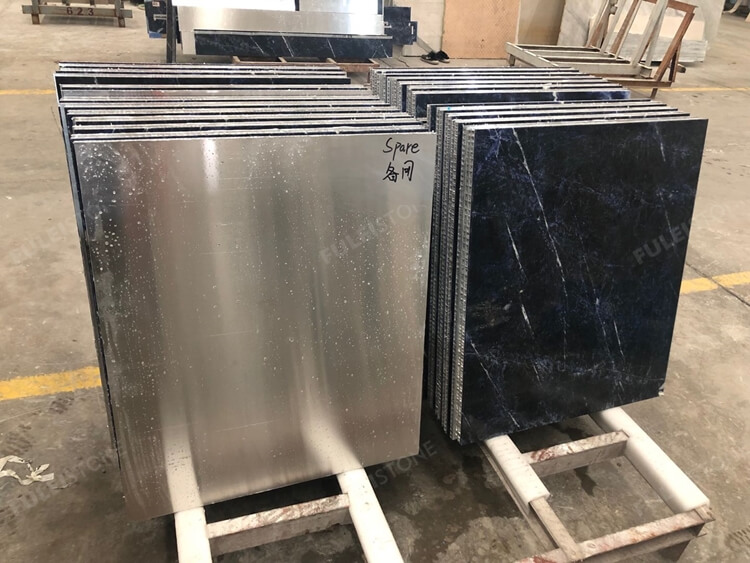 Sodalite Blue Tiles with Aluminum Composite Panel