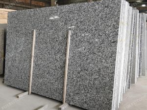 Wave White Granite Slab