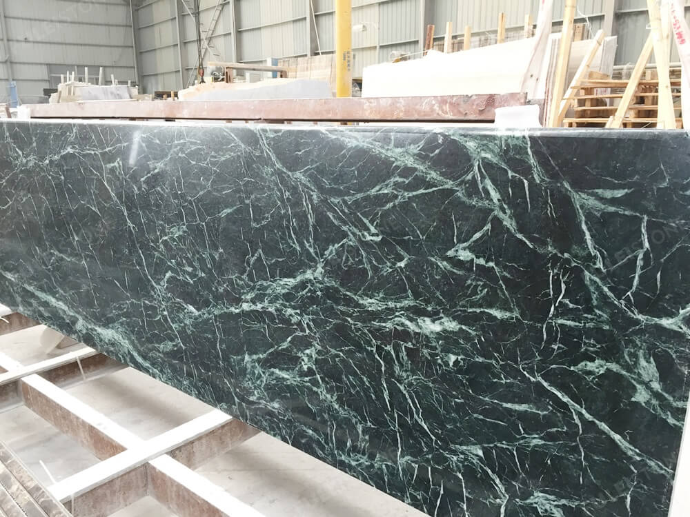 Dark Green Marble Countertops