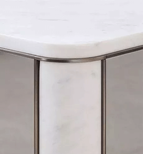 close up design of marble with steel