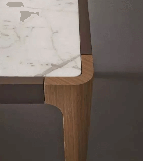 close up design of white marble table