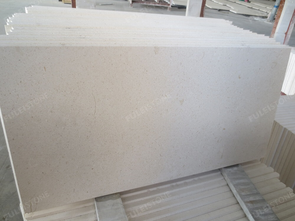 Honed White Lymra Limestone Tiles