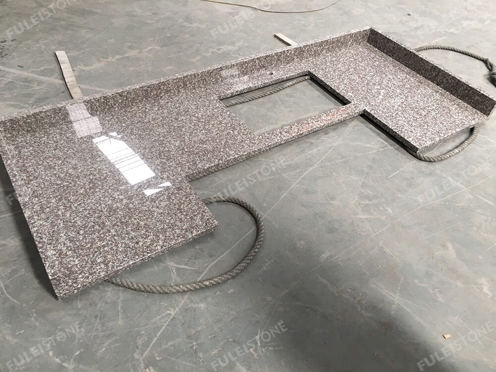 Polished G664 Bainbrook Brown Granite Kitchen Countertops