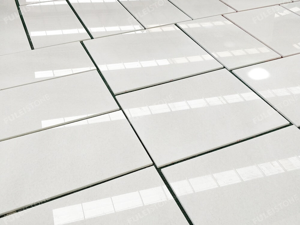 Polished Vietnam White Marble Tiles