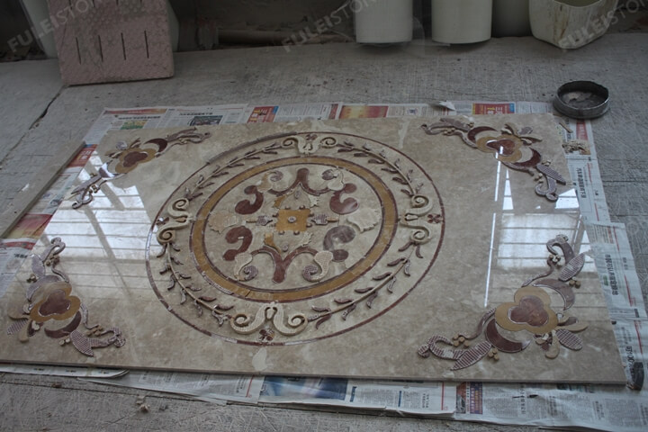 Waterjet Marble Tiles Layout