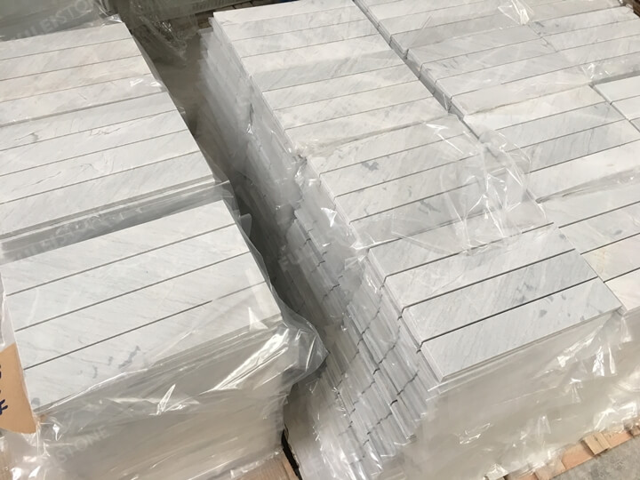 12x4inch lais grey marble tiles (1)
