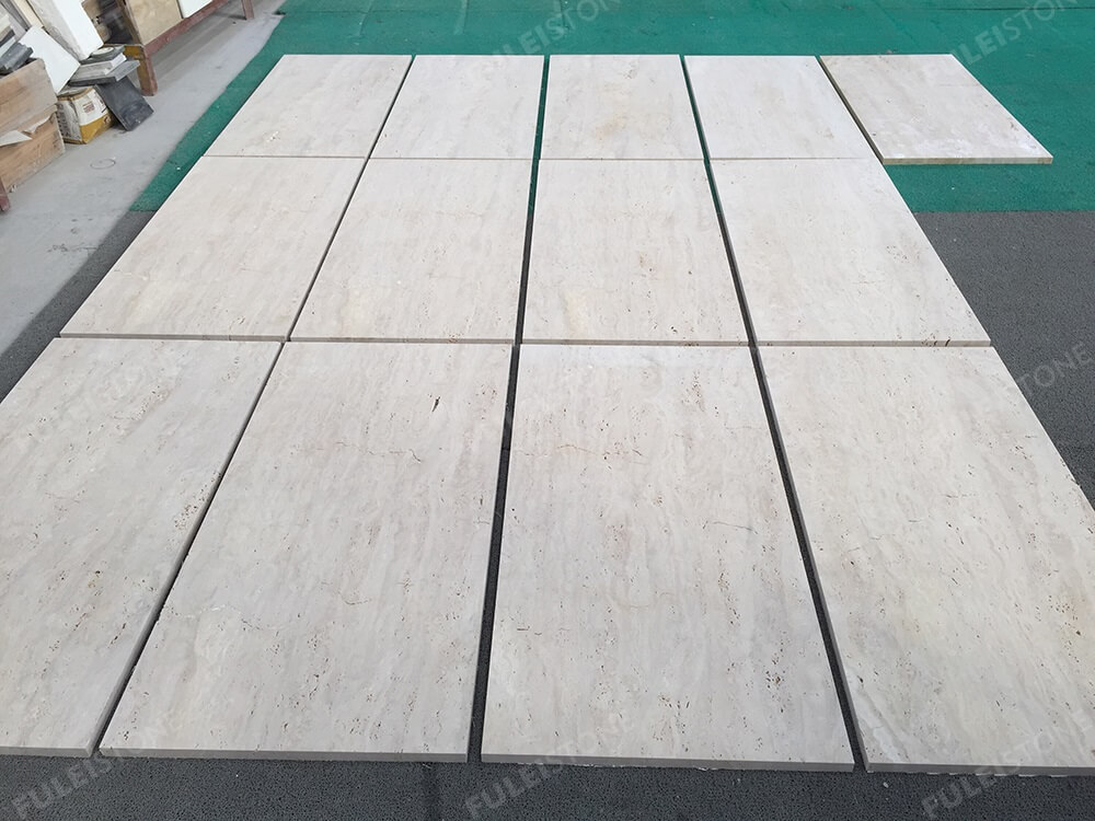 Beige Travertine Tiles Dry Lay