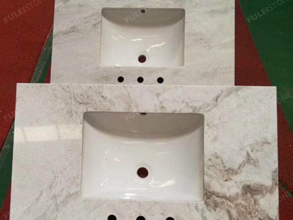 Jazz White Marble Vanity Top