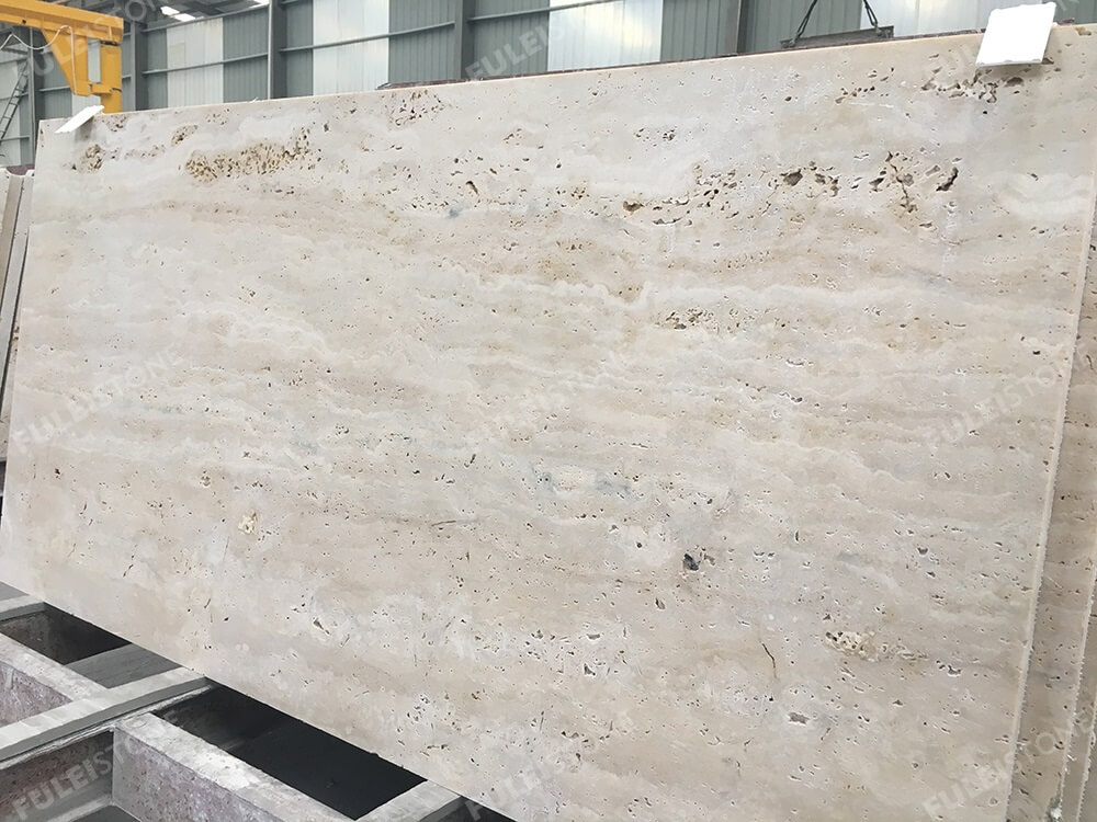 Machine Cut Beige Travertine Tiles