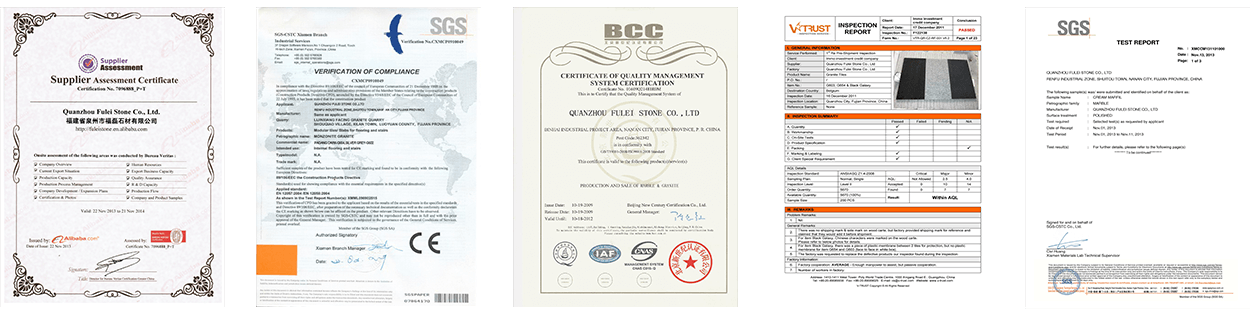 Fulei Stone's Certificates and test reports 3