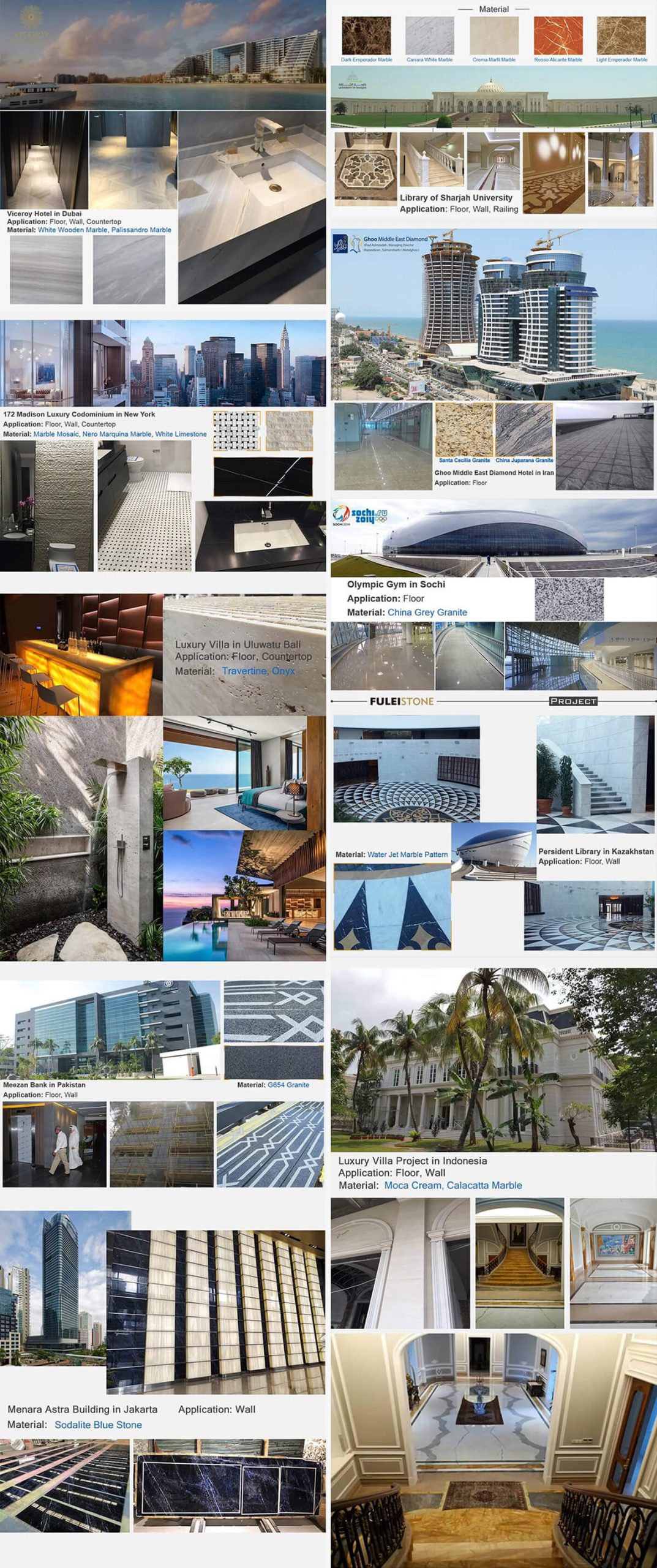 stone projects by Fulei Stone