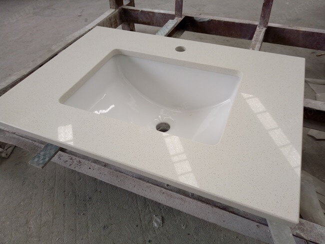 Quartz Stone Countertops with Sink