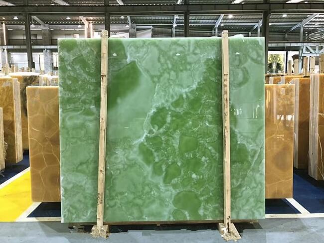 polished green onyx