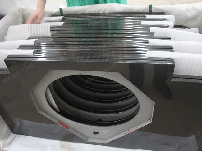 the backside of mongolia black granite bathroom vanity tops