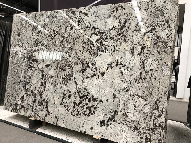 Bookmatched luxury natural Delicatus White granite slab(1)