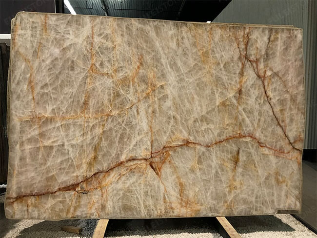Natural Polished Lumix Quartzite slab