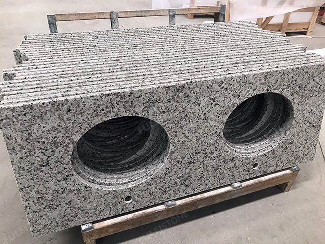 blanco taupe granite vanity tops