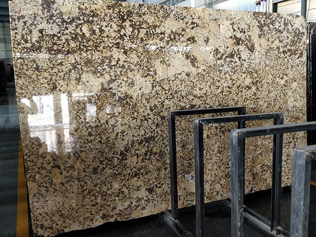polished crema delicatus granite big slabs (2)