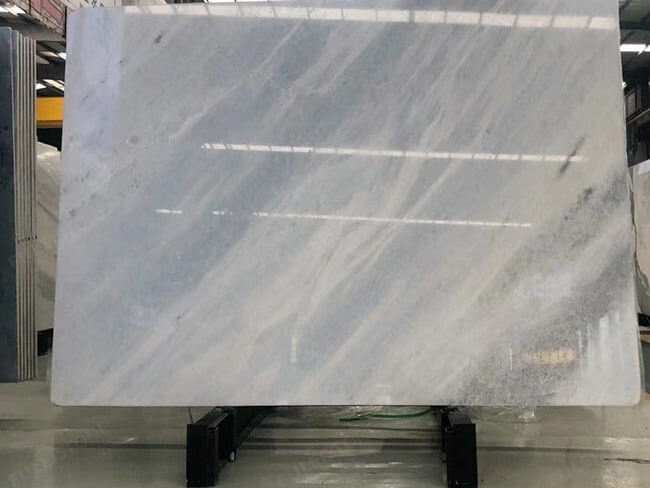 Luxury Polished Iceberg Blue stone big slab for interior