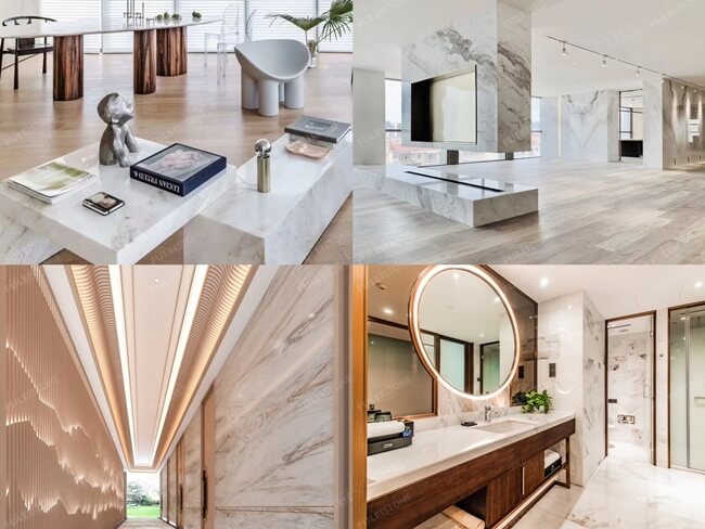 Bianco Orion Marble Application