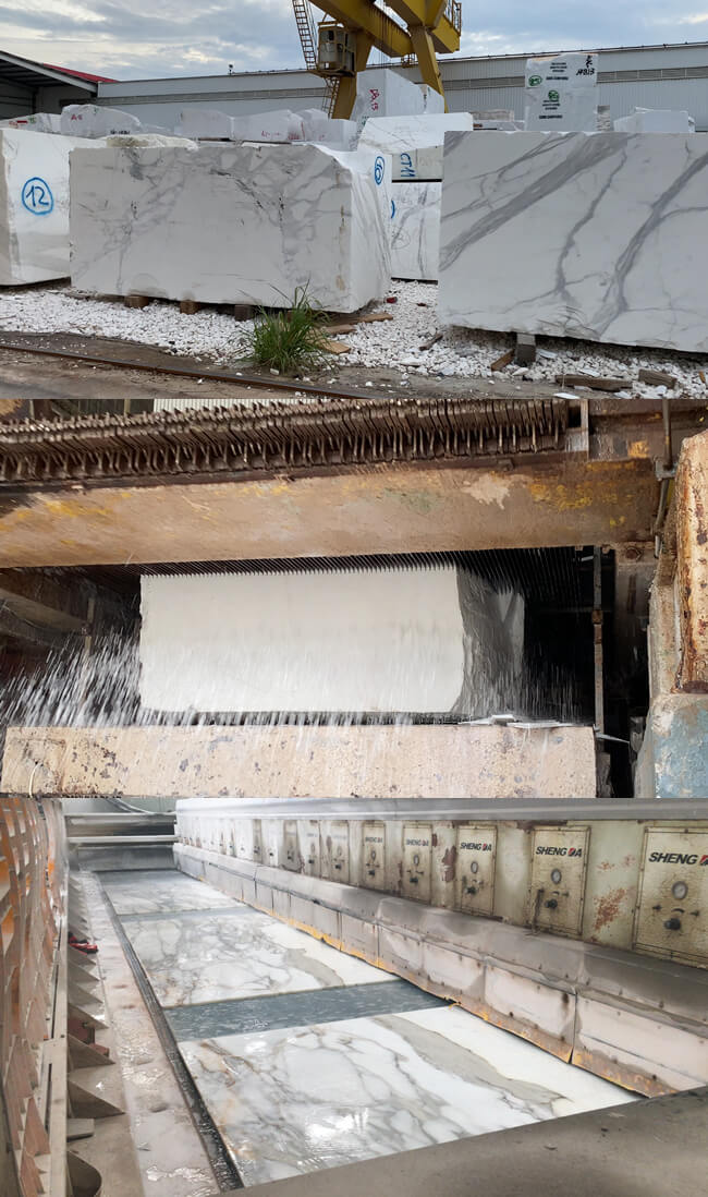 Marble Slab Production