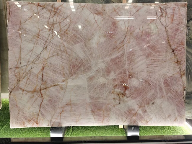 polished Cristallo Pink stone