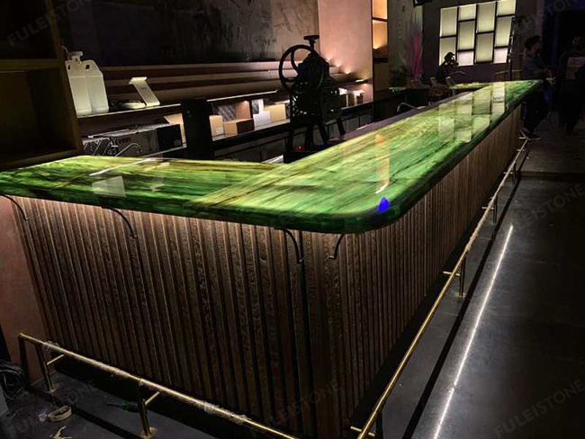 composite aqua quartzite bar top (2)